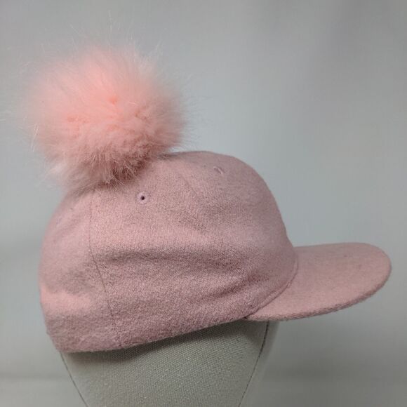 Dopo Dopo Girls Snapback Hat Pink 2-5 Years Adjustable Pompon Faux Fur Blank - Picture 4 of 8